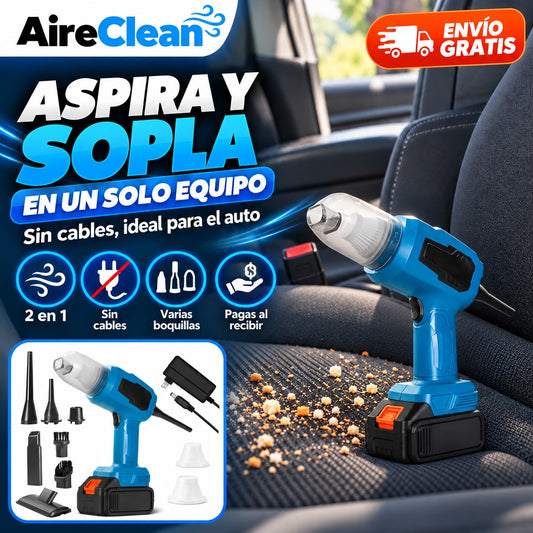 AireClean – Aspiradora y Sopladora Inalámbrica 2 en 1
